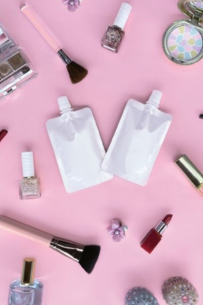 画像2: キャップ付き白色スタンドパック 夢パック DP10-TW0100 (90×120(27)mm) カウパック 1ケース900枚入り (2)