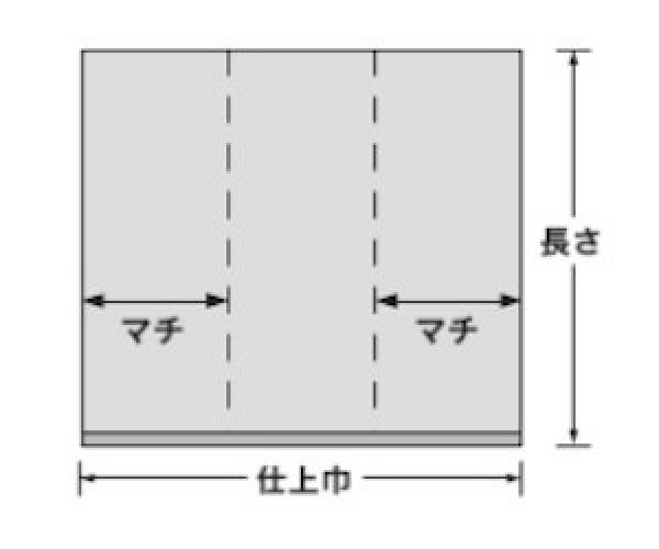 画像2: ばんじゅう用内袋 短寸品 No.110-58 ナチュラル (1100(680)×580mm) 福助工業 1ケース600枚入り (2)