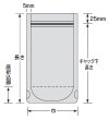 画像2: ナイロンポリ Cタイプ No.10 (200×295+50mm) 福助工業 1ケース600枚入り (2)