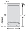 画像2: ナイロンポリ Cタイプ No.2 (100×175+29mm) 福助工業 1ケース3,000枚入り (2)