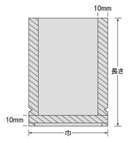 福助工業 ナイロンポリ TLタイプ規格袋 17-27  （2000枚）巾170×長さ270mm - 3