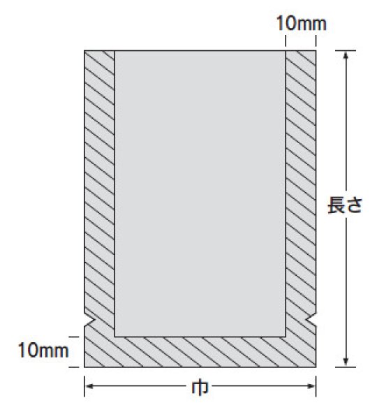 画像2: ナイロンポリ 新Lタイプ No.10B (170×250mm) 福助工業 1ケース2,000枚入り (2)