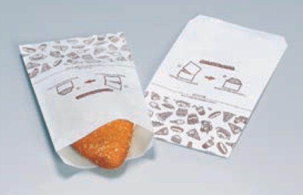 画像1: ホットスナック袋 M フードエンジ (平袋タイプ) (125×210mm) 福助工業 1ケース4,000枚入り (1)