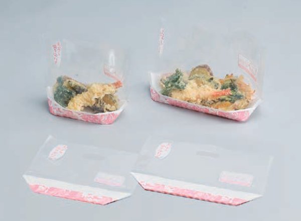 画像1: プラッターバッグ No.220 天ぷら盛り合わせ用 (220×180×45mm) 福助工業 1ケース2,000枚入り (1)