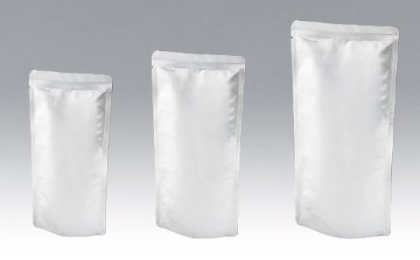 画像2: バリアー性 ボイル用(90℃) アルミ・スタンドパック MAL100タイプ MAL100-1624 S (160×240+41mm) 明和産商 1ケース1,000枚入り (2)