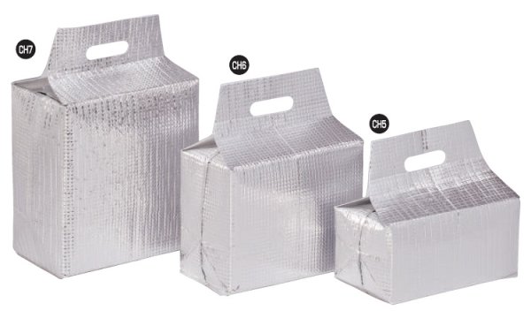 画像1: 保冷袋 ミナクールパック 箱型袋 Lサイズ CH7 (225×240+125+190mm) 酒井化学工業 1ケース50枚入り ※個人宅配送不可 (1)