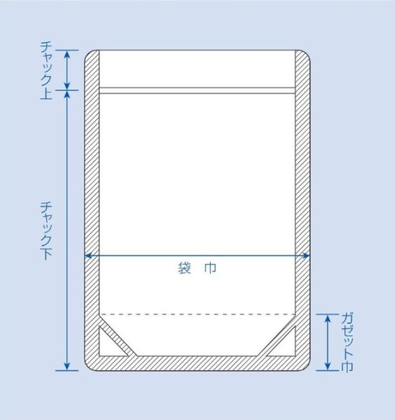 画像2: ラミジップ スタンドパックNYタイプ 特大サイズ (LZ) LZ-30L (32+420×300(60)mm) 生産日本社 1ケース300枚入り (2)