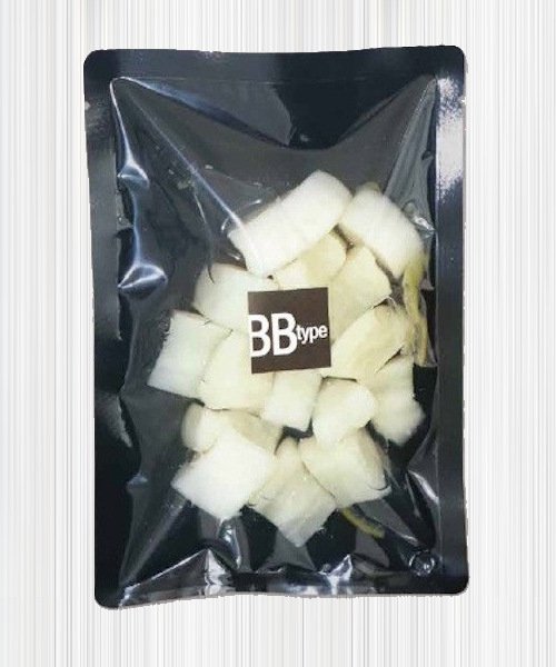 画像1: 真空パック・ボイル用(95℃30分) バリアナイロン印刷三方袋 BBタイプ(片面黒印刷) BB-2 (140×200mm) ベリーパック(富士カガク) 1ケース3,000枚入り ※個人宅別途送料 (1)