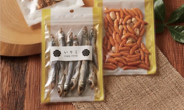 画像1: マット調印刷 チャック付き三方袋 CWGタイプ(白・金) CWG-2 (150×210(175)mm) ベリーパック(富士カガク) 1ケース2,000枚入り ※個人宅別途送料 (1)