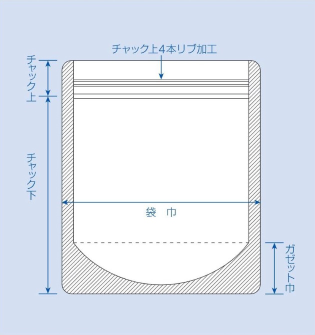 ラミジップ スタンドパック アルミ蒸着VMタイプ (VM) VM-1212 (32+120×120(35)mm) 生産日本社 1ケース1,700枚入り